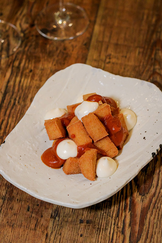 Reinvented patatas bravas
